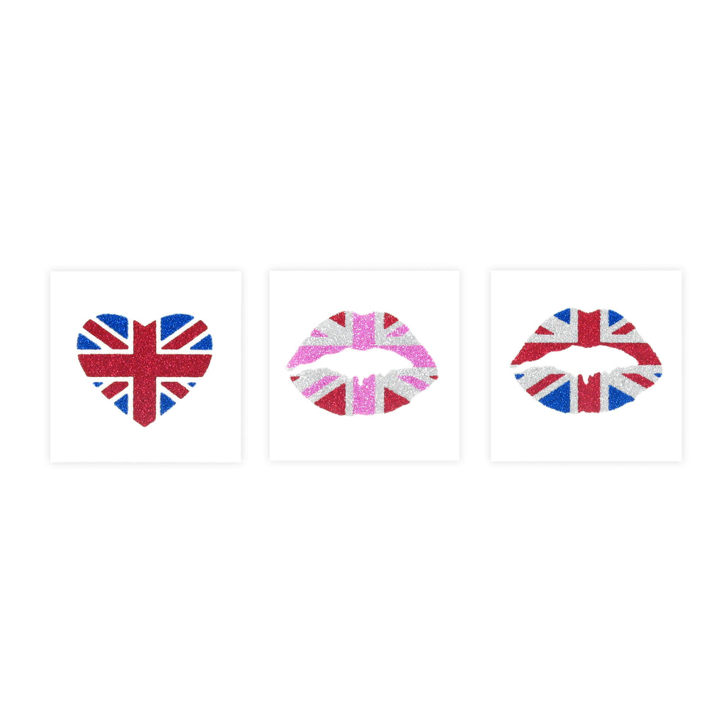 Union Jack 3 Pack | Glitter Sticker